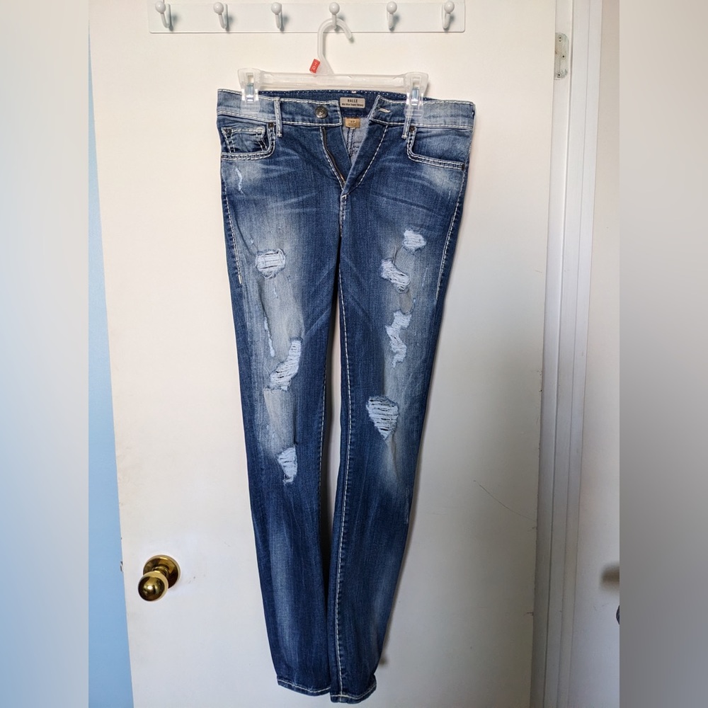 True religion denim ripped jeans size 27. Made in USA